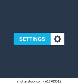 settings button icon illustration isolated vector sign symbol
