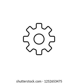 Settings button. Settings icon. Simple style engineering poster background symbol. Settings brand logo design element. Settings t-shirt printing. vector for sticker.