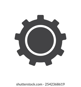 Settings button icon Symbol mark in filled style