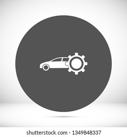 settings car  vector icon