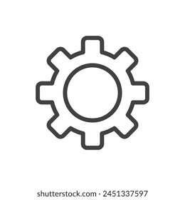 Configuraciones y iconos de rueda dentada. Símbolos de ajuste mecánico y de ingeniería.