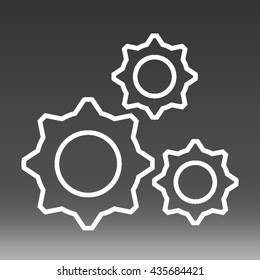 Settings Cogs Vector Icon Illustration