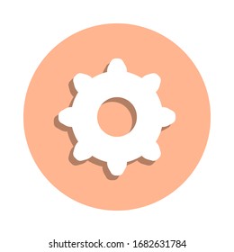 Icono de la placa de la rueda cognoscitiva. Glifo simple, vector plano de iconos web para ui y ux, sitio web o aplicación móvil