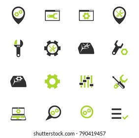 settings color vector icons for web and user interface design