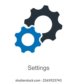 Settings and configuration icon concept