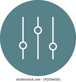 Settings, controls, toggles, switches icon vector image. Can also be used for customer support and UI. Suitable for use on web apps, mobile apps and print media.