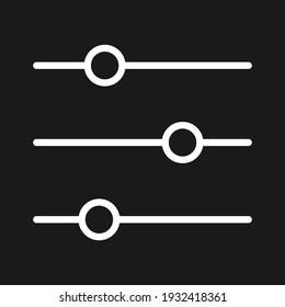 Preferencias, controles, toggles, modificadores de la imagen vectorial de iconos. También se puede utilizar para el soporte al cliente y la interfaz de usuario. Idóneo para aplicaciones web, aplicaciones móviles y medios impresos.