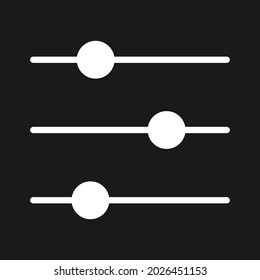 Settings, controls, toggles, switches icon vector image. Can also be used for customer support and UI. Suitable for use on web apps, mobile apps and print media.