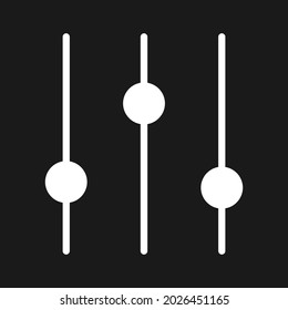 Settings, controls, toggles, switches icon vector image. Can also be used for customer support and UI. Suitable for use on web apps, mobile apps and print media.