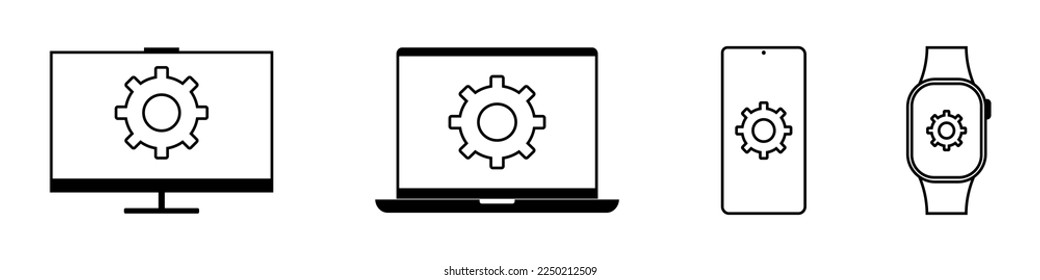 configuración dispositivos pc teléfono laptop watch