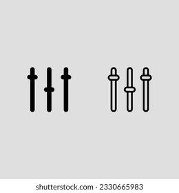 settings fill and outline isolated vector illustration