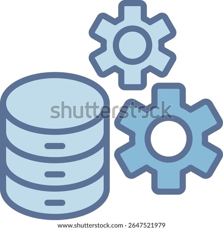 Settings Filled Blue Tone Icon