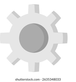 Configurações ícone de cor plana. Design de ícone de vetor simples em estilo de cor plana. Formato de vetor editável