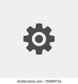 Settings flat vector icon