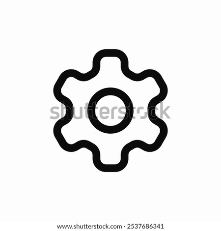 settings gear (2) icon sign vector