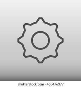 Settings Gear Cog Vector Icon Illustration