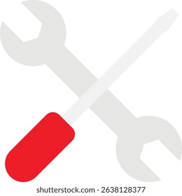 Settings Gear Configuration Icon Vector Flat Illustration