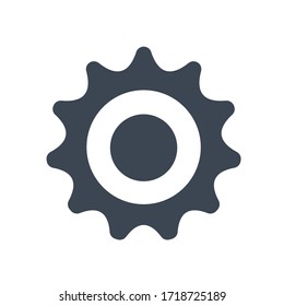 Icono de engranaje de configuración.