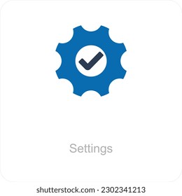Settings and gear icon concept
