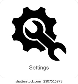 Settings and gear icon concept