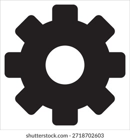 Settings Gear Icon. Configuration Gear Icon. System Settings Gear Icon. Icon symbolizing configuration, preferences, system setup, and technical control. Suitable for web, app, and user interface.