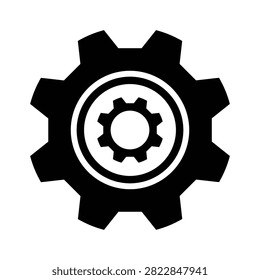 Settings Gear Icon - Configuration, System, Mechanism Symbol