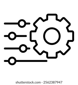 Settings Gear Icon Element For Design