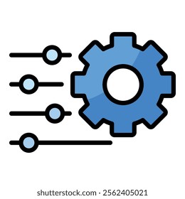 Settings Gear Icon Element For Design