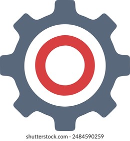 Settings Gear Icon High Quality illustration