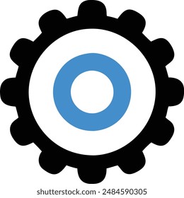 Settings Gear Icon High Quality illustration
