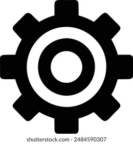 Settings Gear Icon High Quality illustration