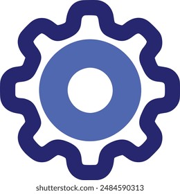 Settings Gear Icon High Quality illustration