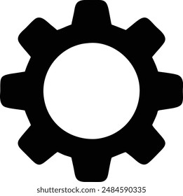 Settings Gear Icon High Quality illustration