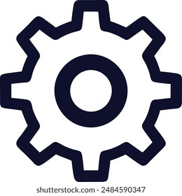 Settings Gear Icon High Quality illustration