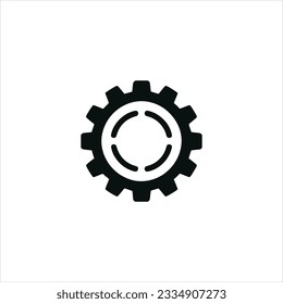 Settings gear icon isolated vector illustration