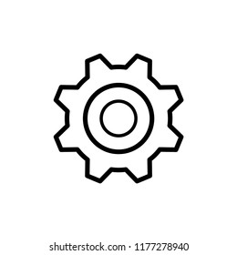 Settings, gear icon vector illustration.