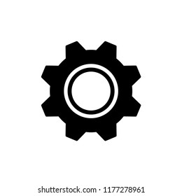 Settings, gear icon vector illustration.