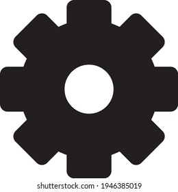 Settings gear icon (Vector illustration)