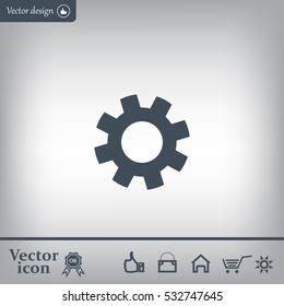 Settings gear icon vetor
