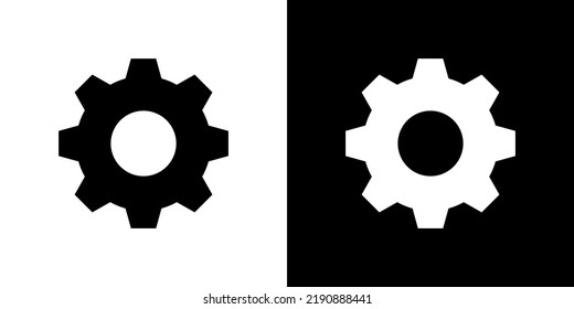 Settings, gear, setup icon vector in clipart style