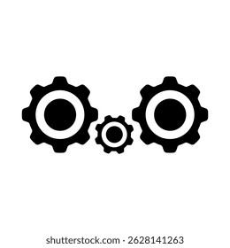 Settings Gear Symbol – Clean Round Configuration Icon
