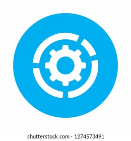 Settings gear vector icons illustration