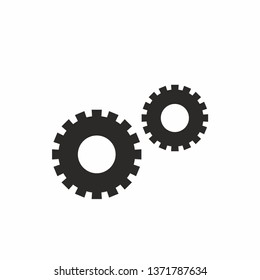 Settings gears icon vector for app, web design