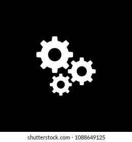 Settings gears vector icon