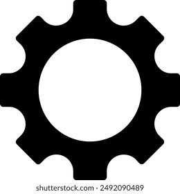 settings glyph icon illustration vector