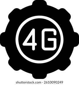 settings glyph icon illustration vector