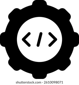 settings glyph icon illustration vector