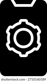 Vector de ilustración de icono de glifo de Configuraciones