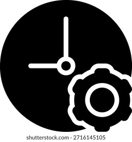 Einstellungen Glyphe Symbol Illustration Vektor