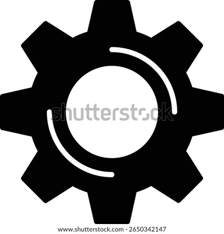 Settings Glyph Vector Icon Design